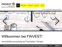 Tablet Screenshot of finvest-immobilien.at